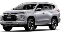 pajero sport warna Putih tampak depan kanan png graphic