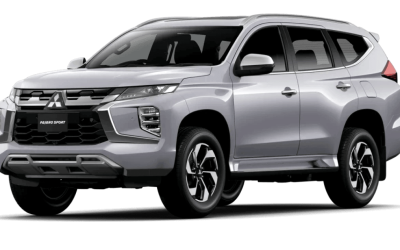 pajero sport warna Putih tampak depan kanan png graphic