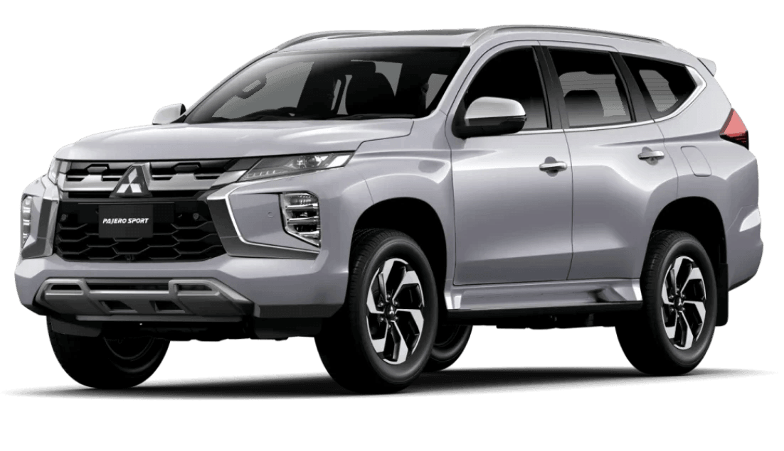 pajero sport warna Putih tampak depan kanan png graphic